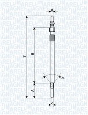 MAGNETI MARELLI 062900062304 -  Свеча накаливания